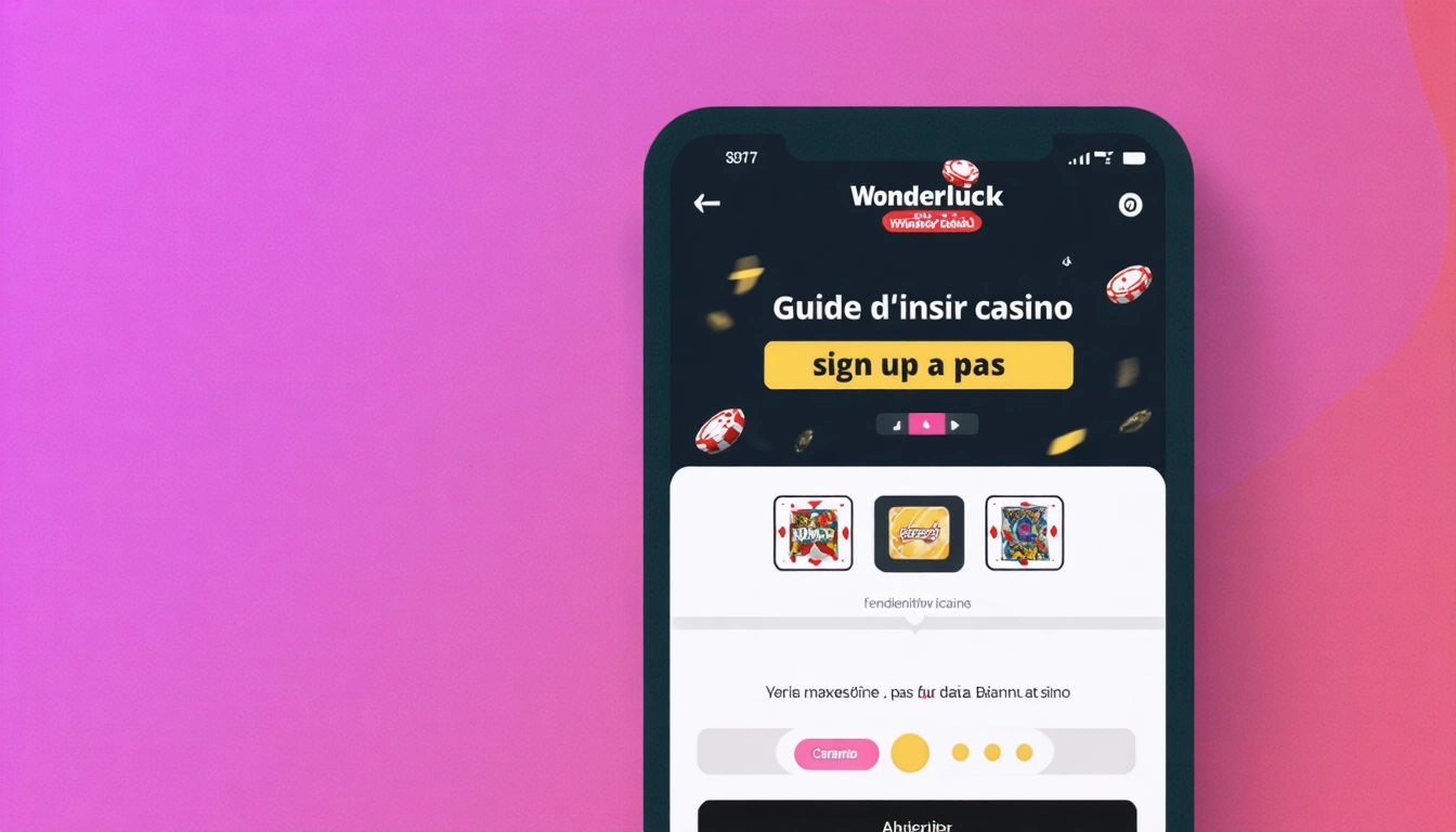 Guide d'inscription Wonderluck casino sign up pas à pas