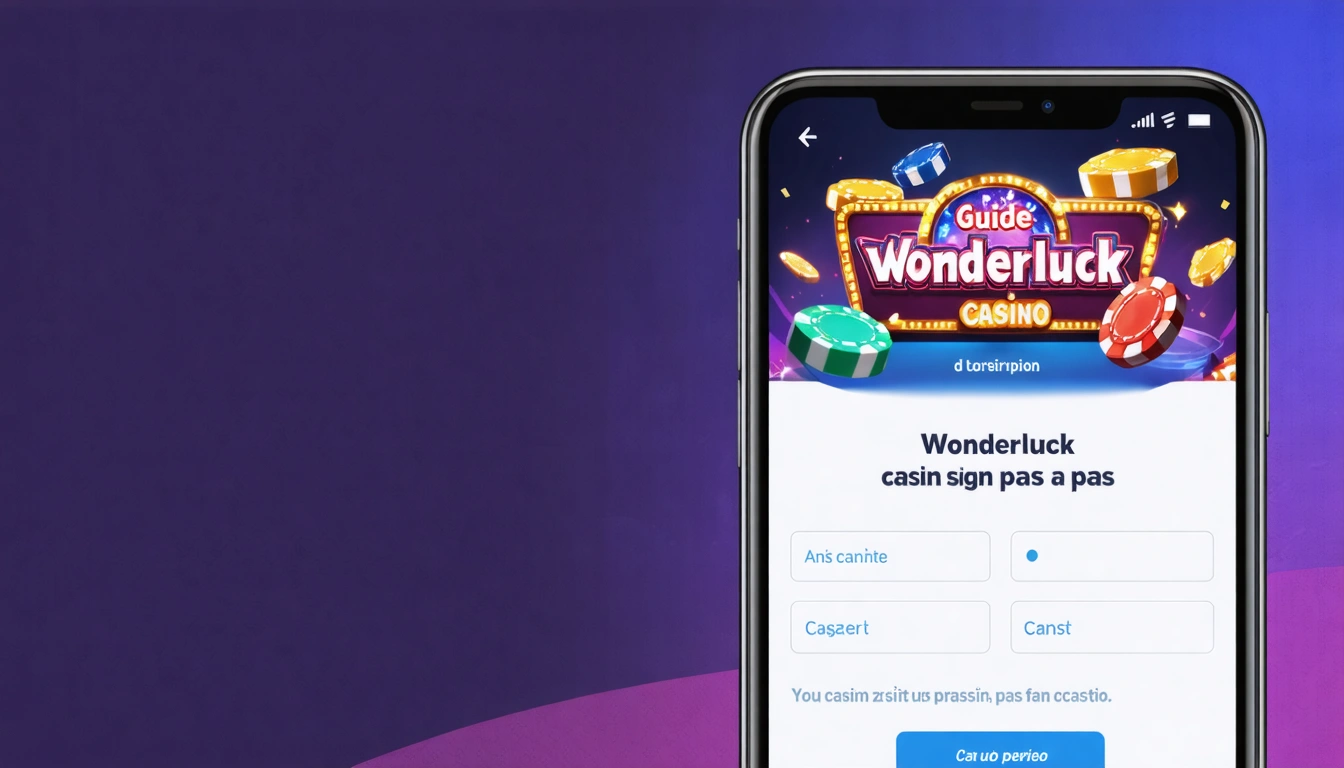 Guide d'inscription Wonderluck casino sign up pas à pas